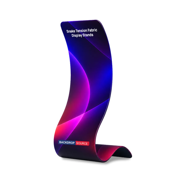 Snake Tension Fabric Display Stands