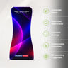 Snake Tension Fabric Display Stand – Curved 0.9m x 2.3m