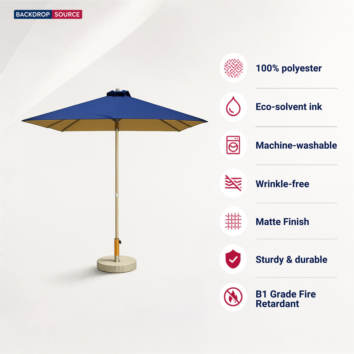 Square Patio Umbrella – 2m x 2m