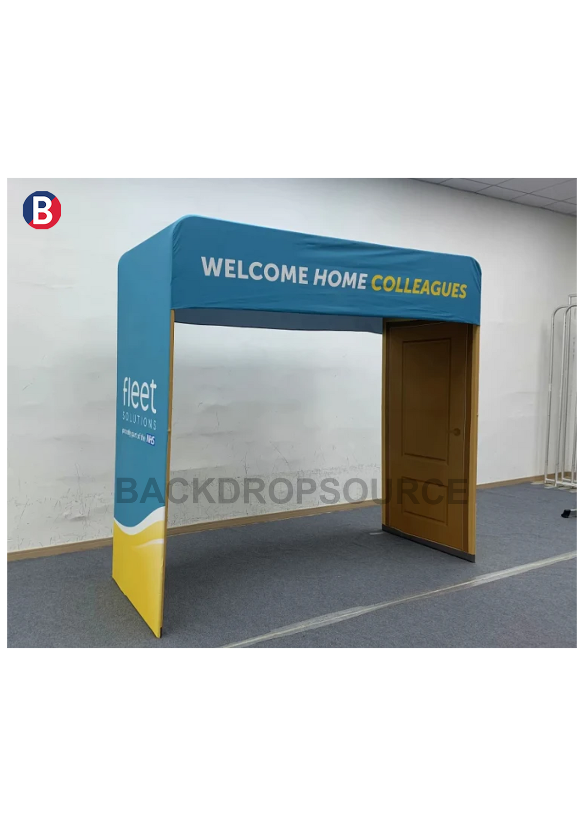 Square Fabric Arch Entrance with Top Header UK | Exhibition Display ...