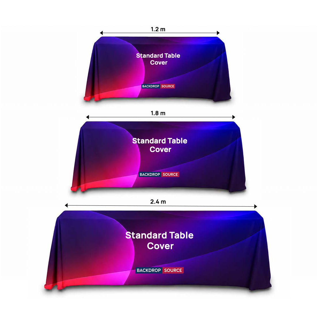 Custom Printed Table Covers for Standard Tables