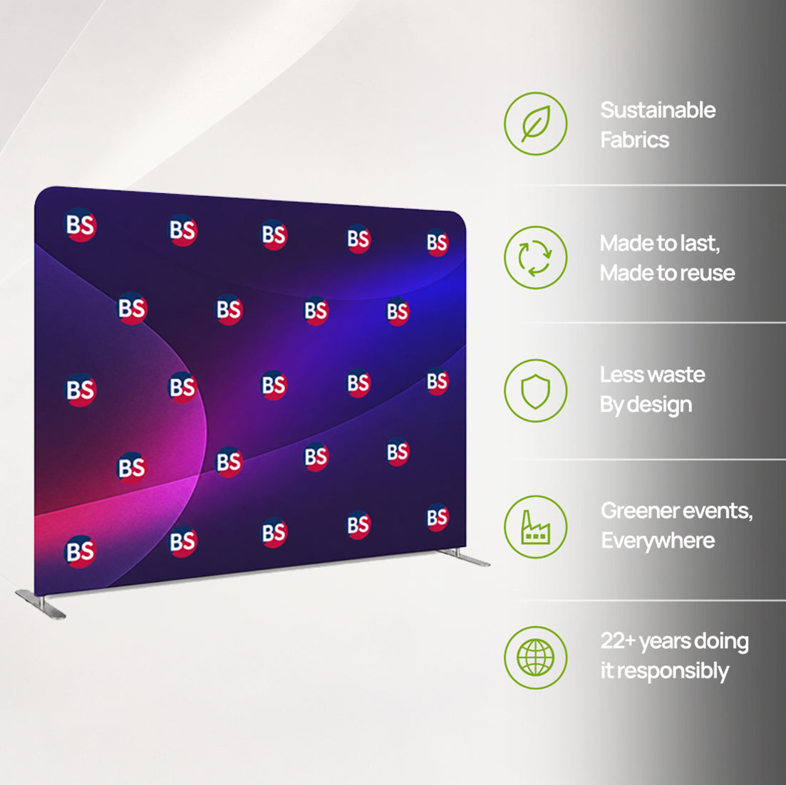 Tension Fabric Step & Repeat Display Wall
