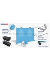 Straight Tension Media Wall with LED -2.4m x 2.3m