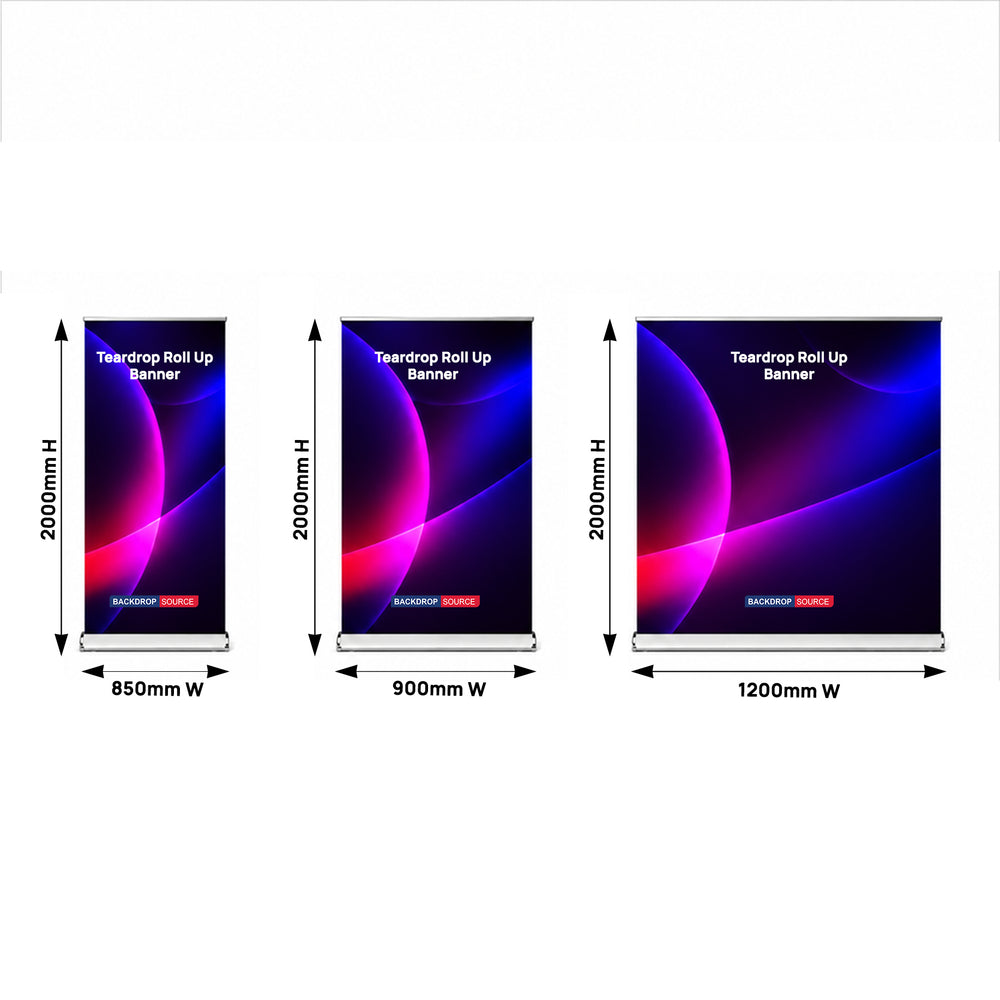 Teardrop Fabric Roll Up Banner
