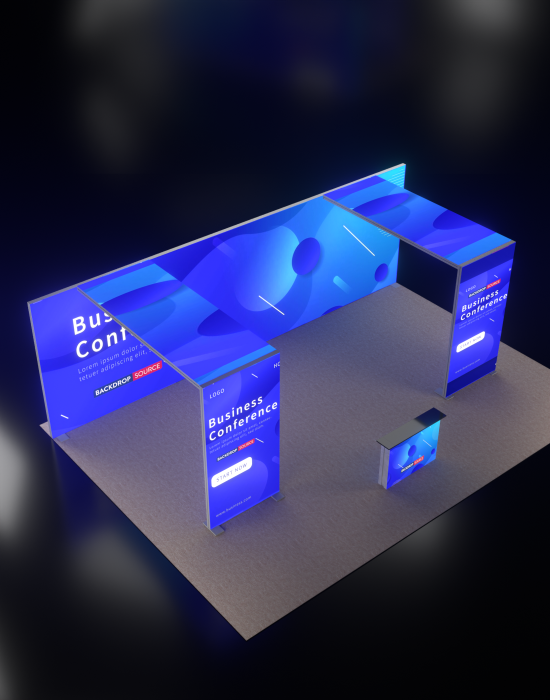 Custom Event Display Column SEG Modular Lightbox Display Kit - Model 9 | Custom Event Display UK ...