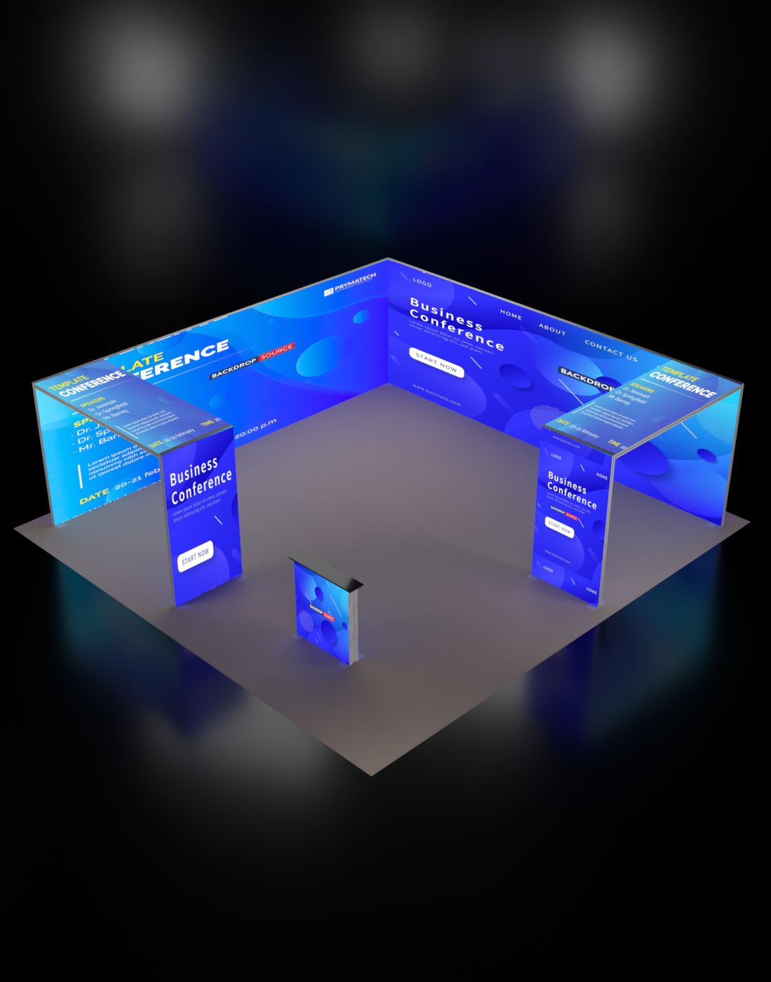 Custom Event Display Column SEG Modular Lightbox Display Kit - Model 17 | Custom Event Display UK ...