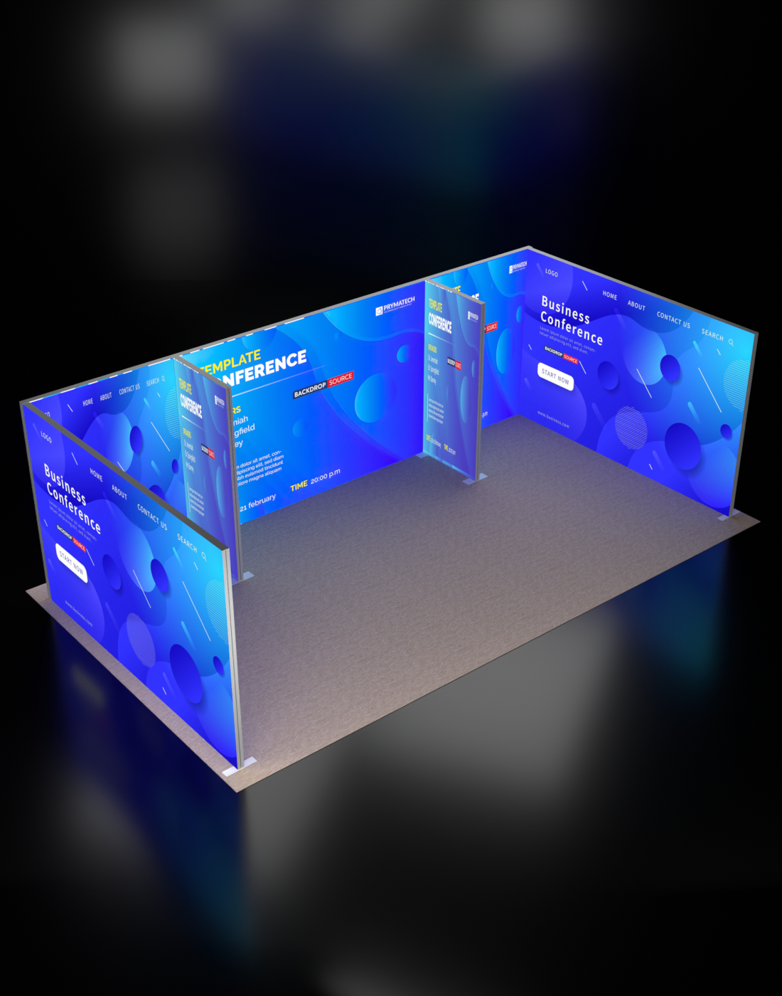 Custom Event Display Column SEG Modular Lightbox Display Kit - Model 11 | Custom Event Display UK ...