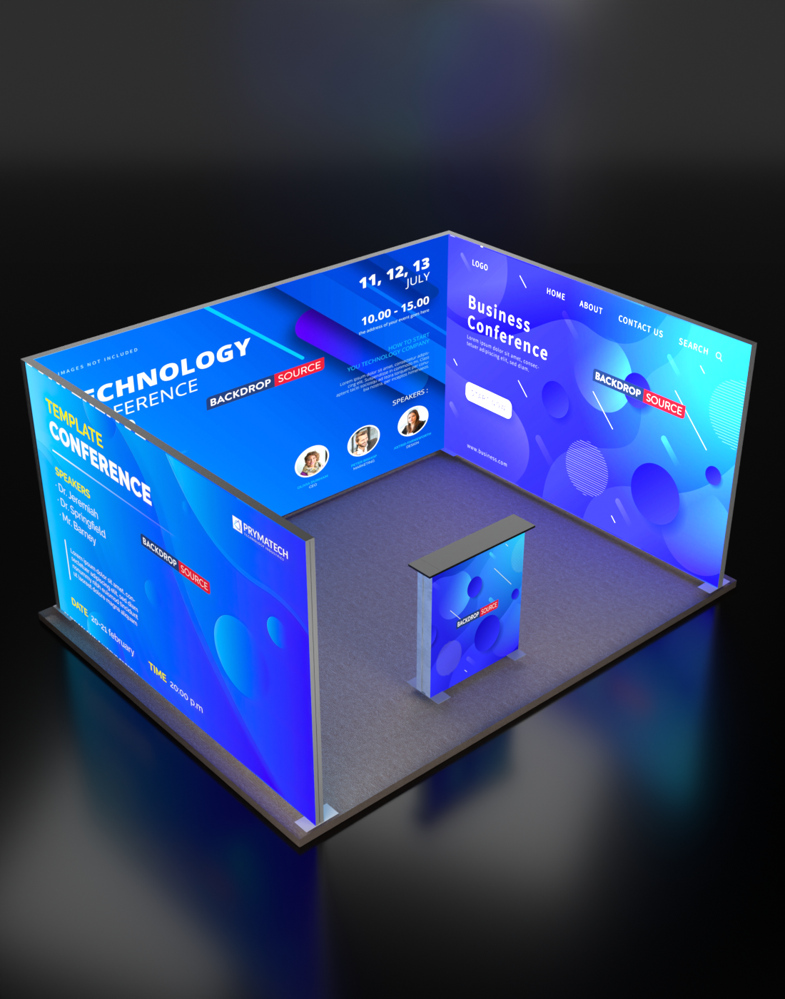 Modular Light Box Display 4m SEG Modular Lightbox Display for Tradeshows - Model 2 | Custom Event ...
