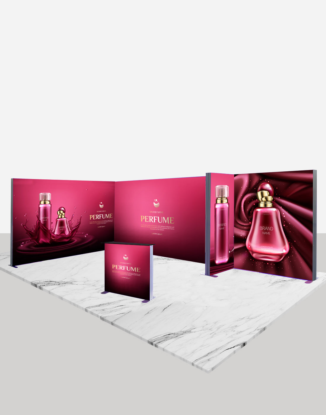Modular Light Box Display 6m SEG Modular Lightbox Display for Tradeshows - Model 5 | Custom Event ...
