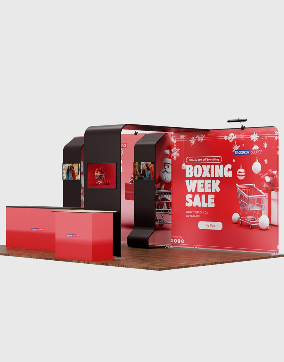Portable Exhibit Display 6m x 3m – Model 20 | Modular Trade Show ...