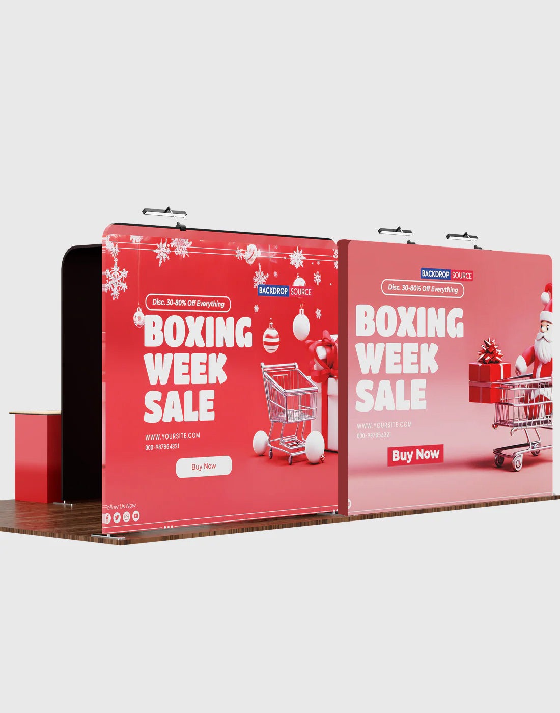 Portable Exhibit Display 6m x 3m - Model 20