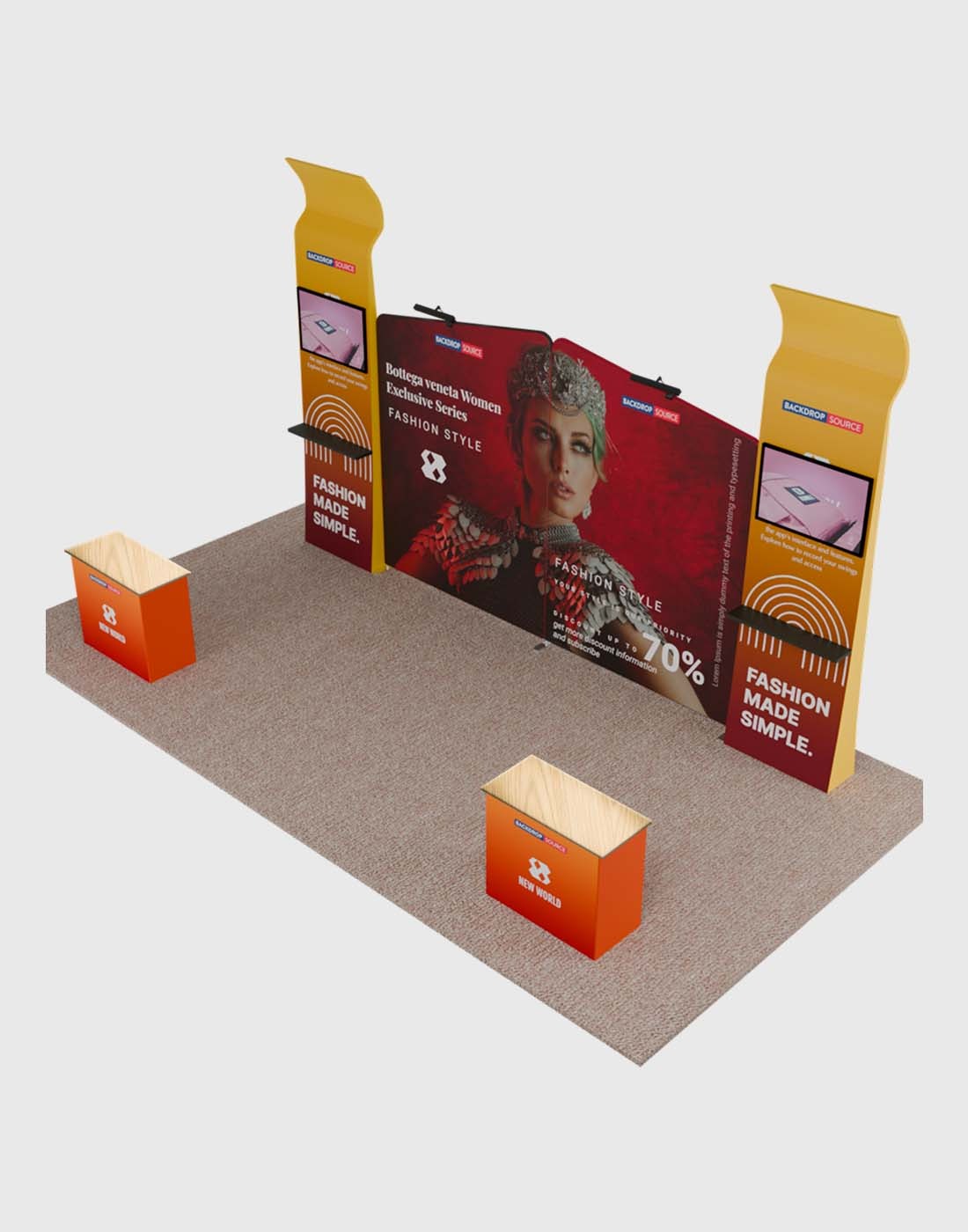 Portable Exhibit Display 6m x 3m - Model 22