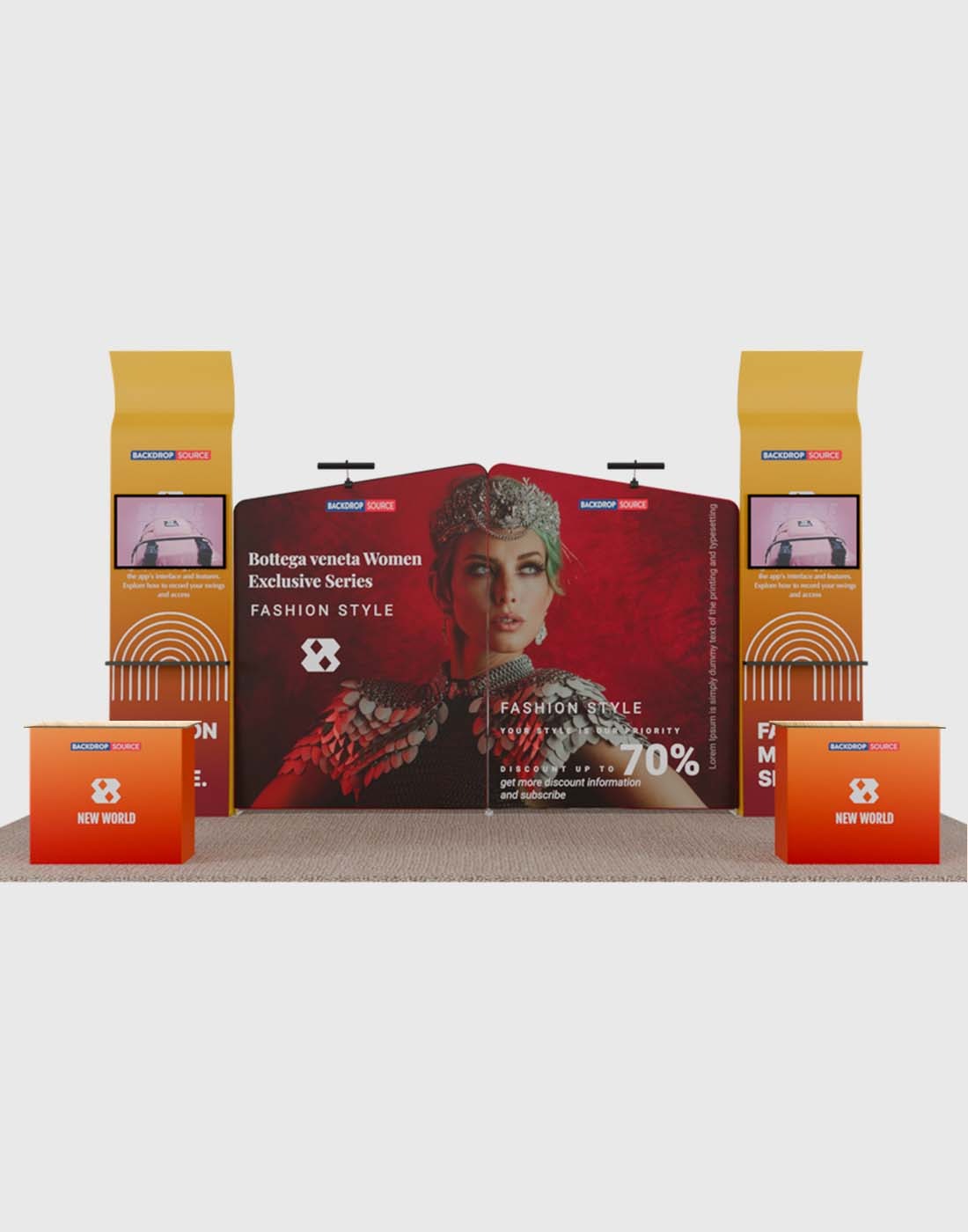 Portable Exhibit Display 6m x 3m - Model 22