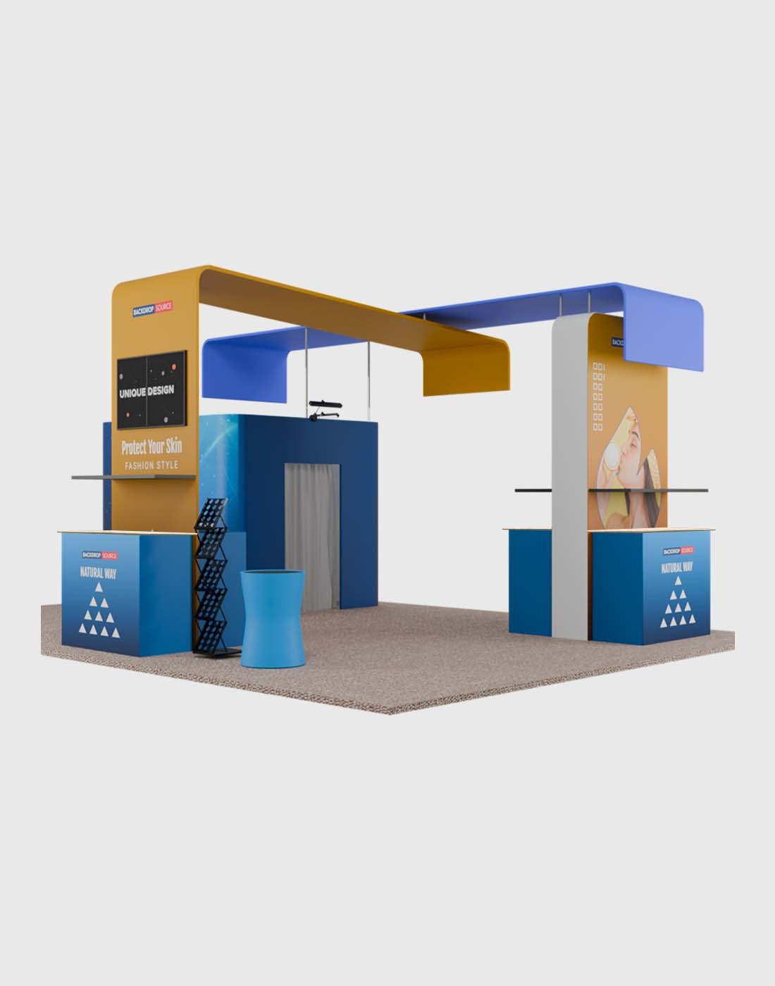 Shp Osba Booth Modular Booth Kits 6m x 6m - Model 12 – Backdropsource UK