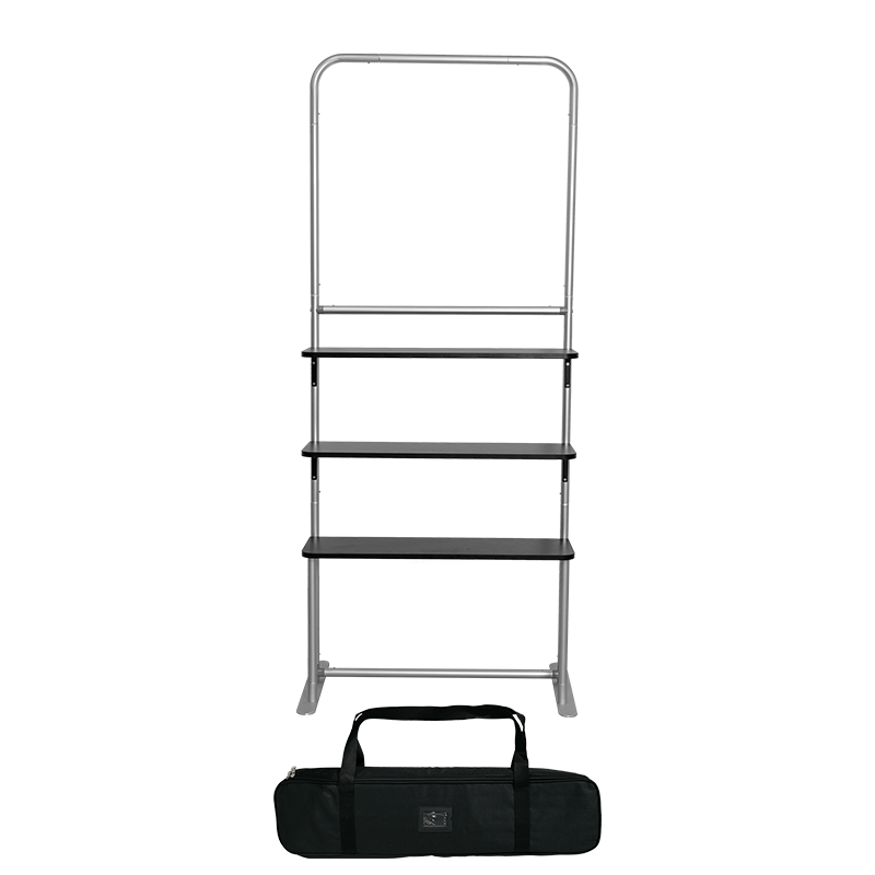 Portable Fabric Display Shelves