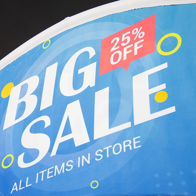 Curved Outdoor Billboard Fabric Banner (only billboard)