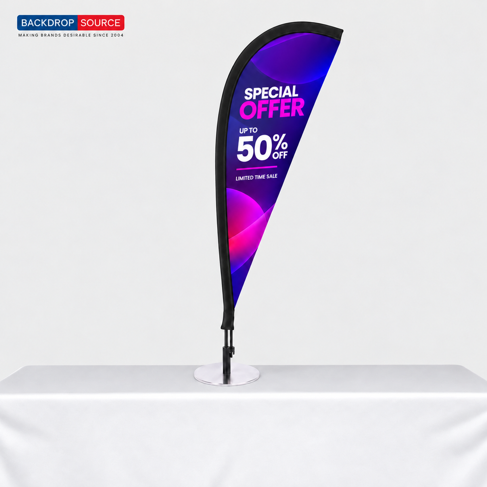 Custom Table Feather Flags