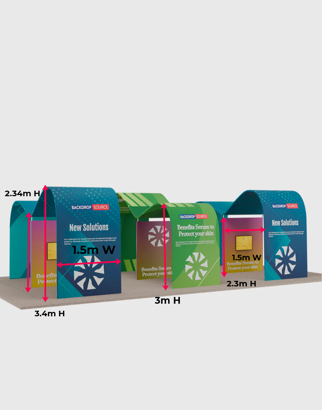 Modular Booth Kits 9m x 6m - Model 1 – Backdropsource UK
