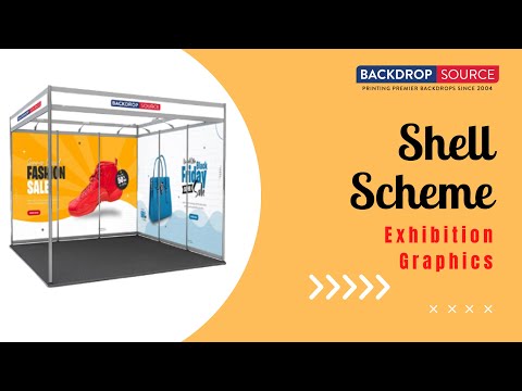 Shell scheme Exhibition Graphics for 5m Wide x 3m Depth Booth