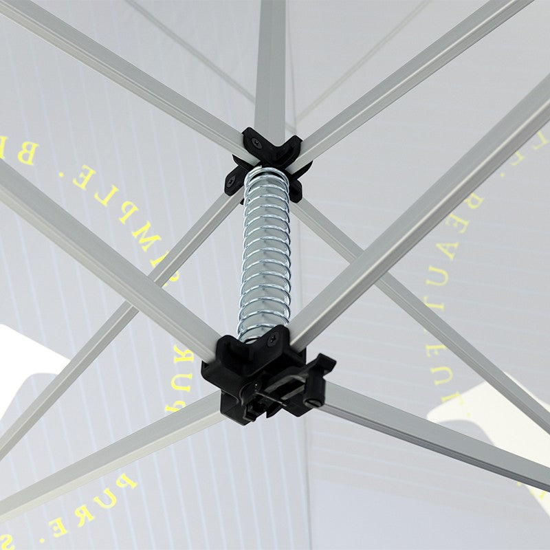 3m x 3m Fabric Canopy Kit with Waterfall Shelves & TV Mounts