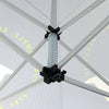 3m x 3m Fabric Canopy Kit with Waterfall Shelves & TV Mounts