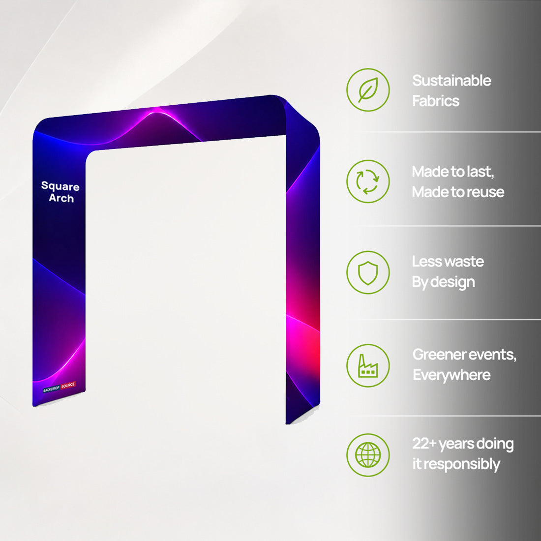 Square shape Tension Fabric Display Arch