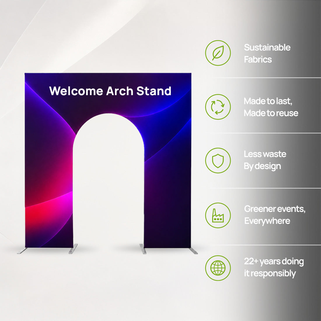 Fabric Welcome Arch Display Stand