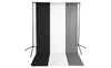 Premium Black, White & Gray Backdrop with Stand ( 3 Backdrop Kit)