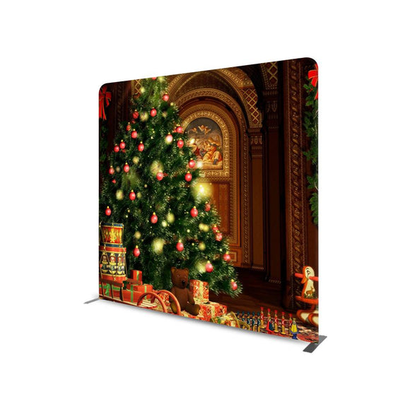 Christmas Room Decoration STRAIGHT TENSION FABRIC MEDIA WALL