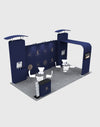 6m Straight Backdrop with 3D Wall & Arch Exhibition Kit