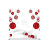 Christmas Red Ball Pillowcase Straight Tension Fabric Backdrop