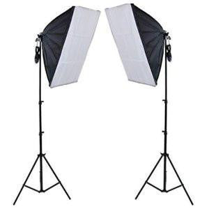 2 Head Economy Softbox 50 cm x 70 cm with 4 Bulb Holder