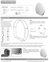 3D MOON Tension Fabric Media Wall