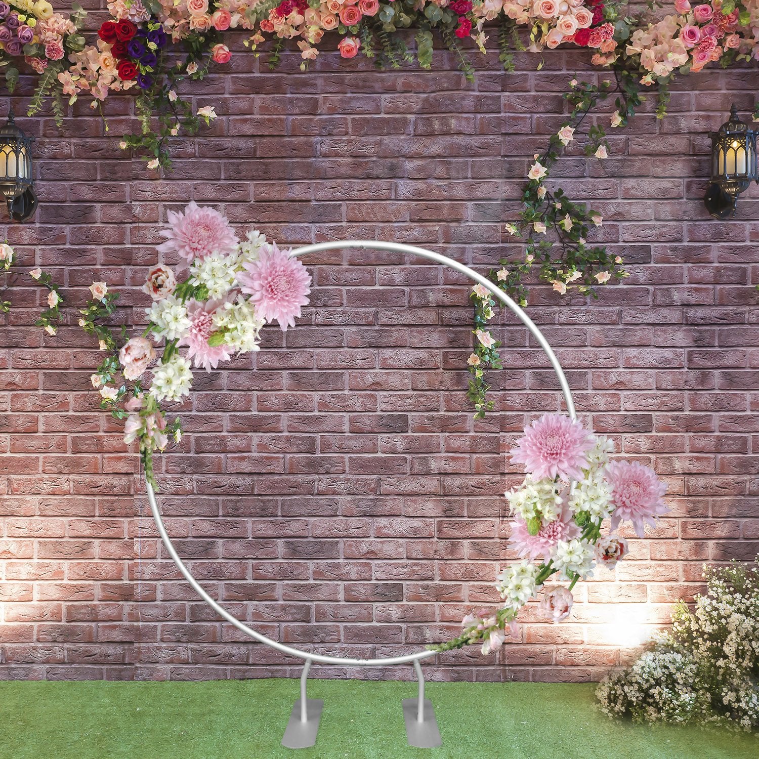 Circular Backdrop Stand ( Diameter 2m) for Wedding & Birthday Parties Decorations