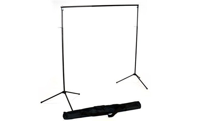 Premium Black, White & Gray Backdrop with Stand ( 3 Backdrop Kit)