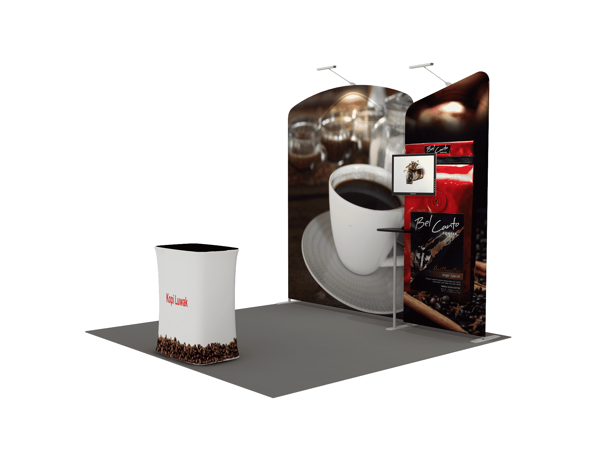 Portable Exhibit Display 3m x 3m - Model 5