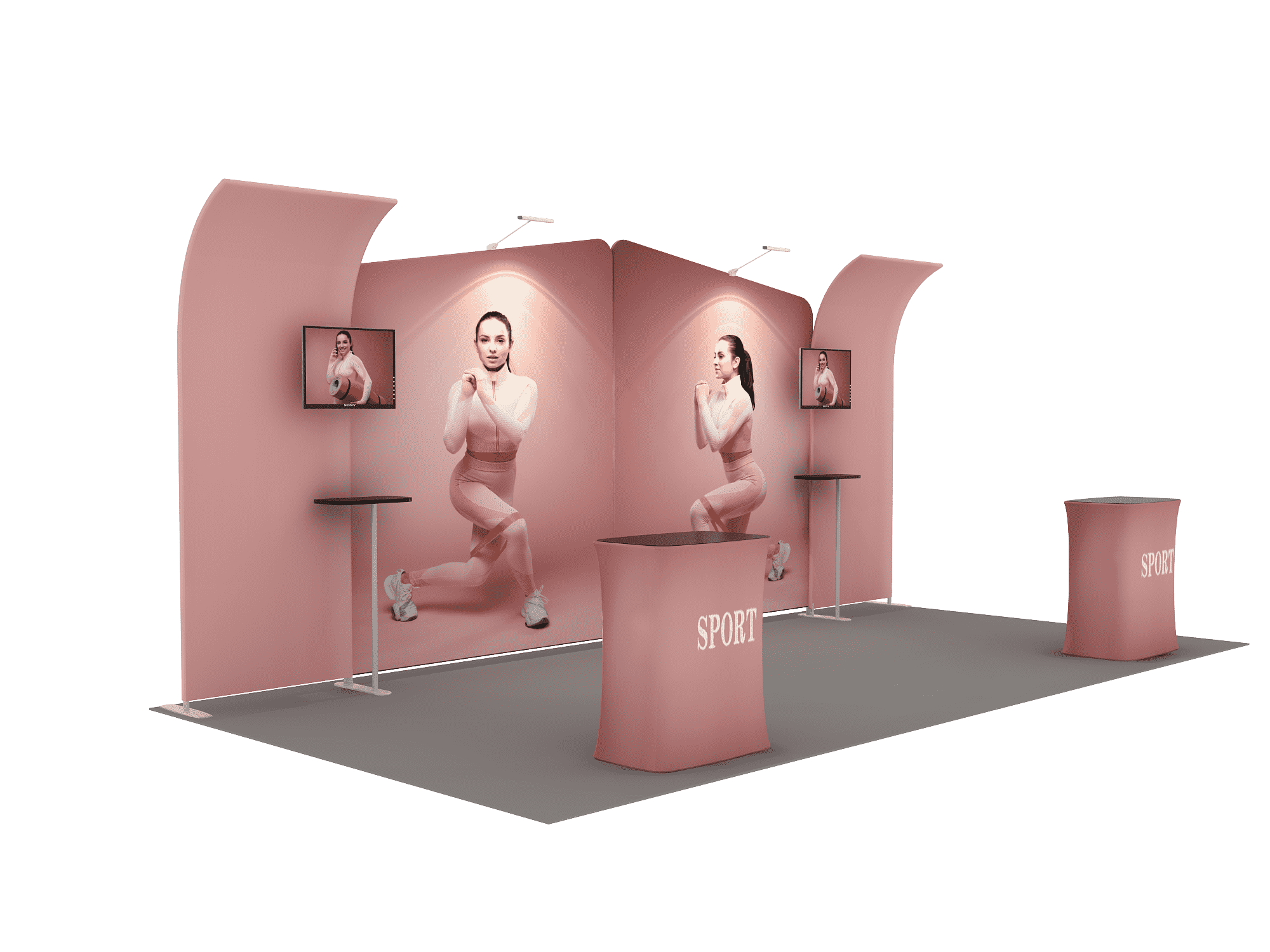 Portable Exhibit Display 6m x 3m - Model 3
