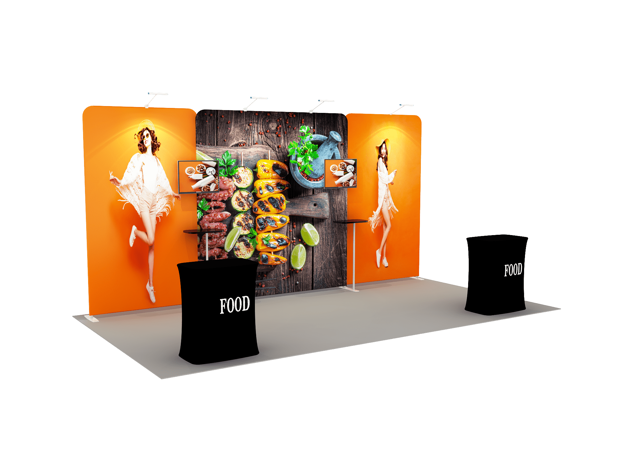 Portable Exhibit Display 6m - Model 4