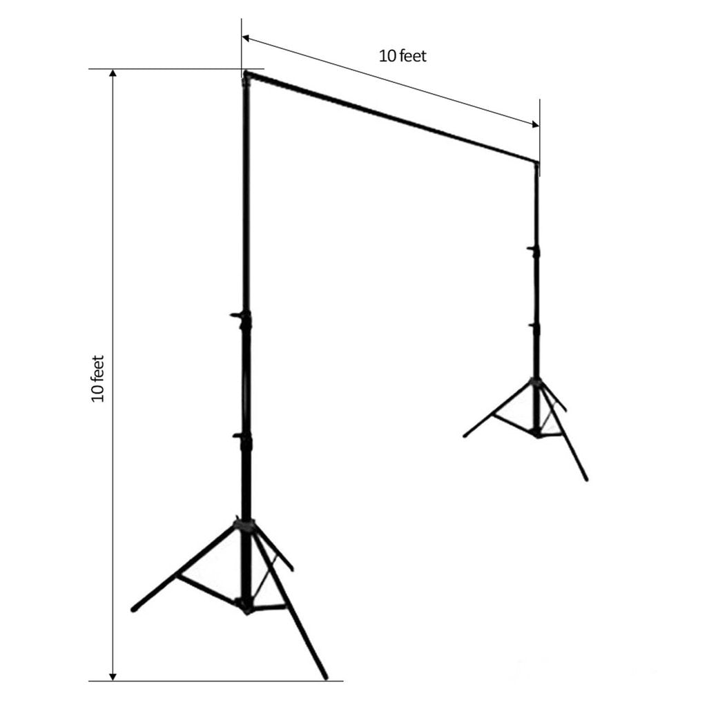 Portable Photography Backdrop Stand - 3m Wide X 3m Tall