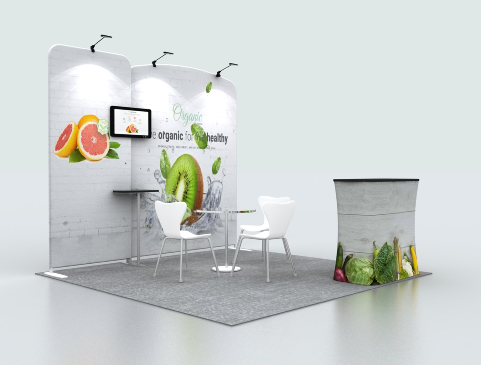 Modular Exhibition Kit for 3m Wide Booths