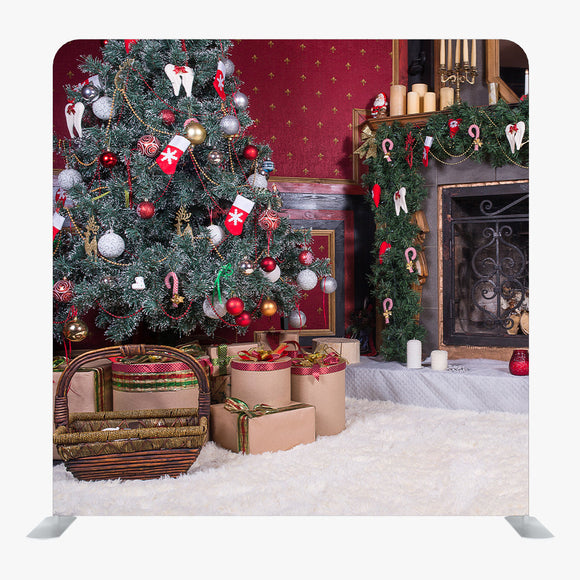 Christmas STRAIGHT TENSION FABRIC MEDIA WALL - 105