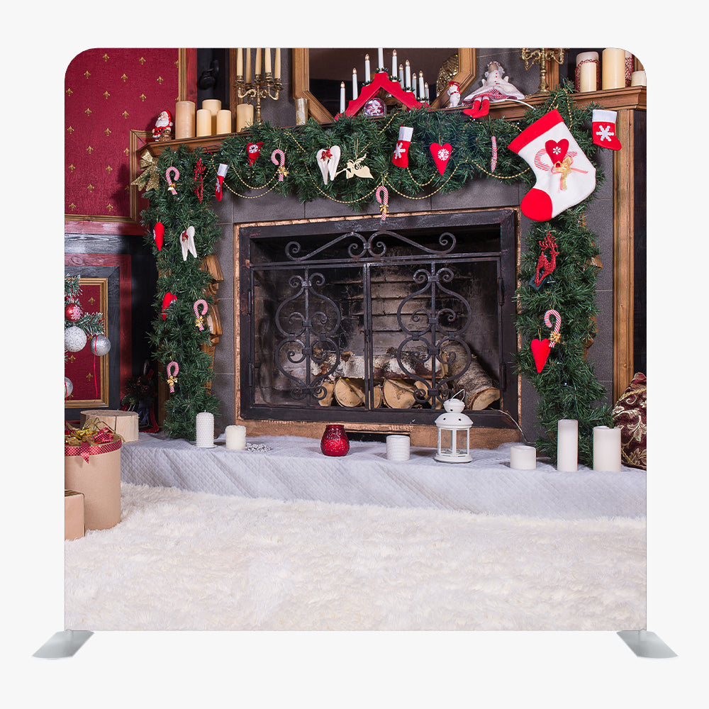 Christmas STRAIGHT TENSION FABRIC MEDIA WALL - 106