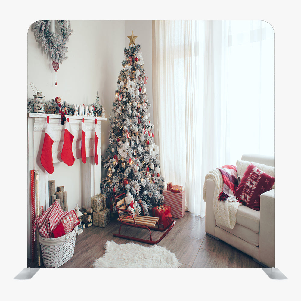 Christmas STRAIGHT TENSION FABRIC MEDIA WALL - 113