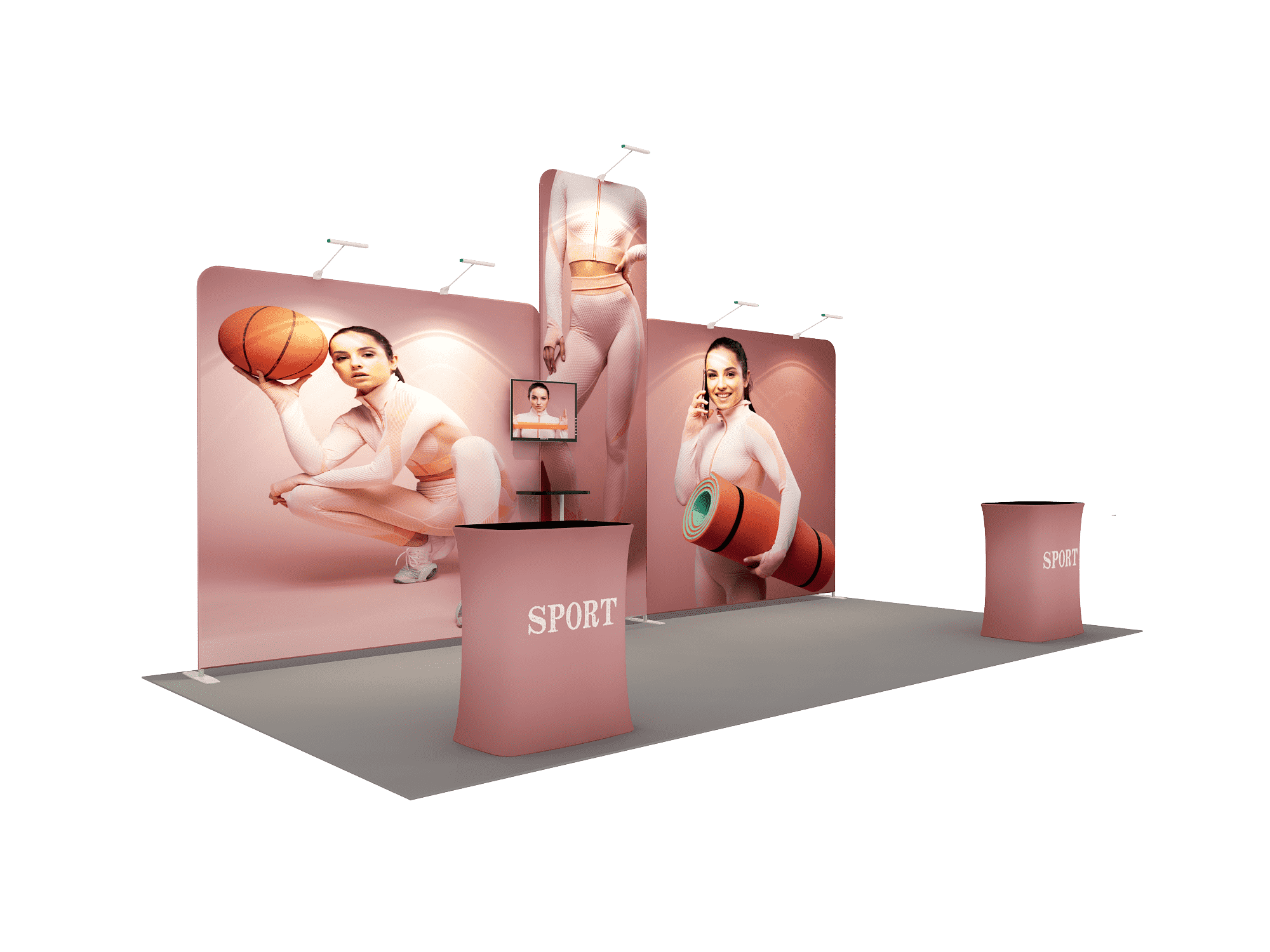 Portable Exhibit Display 6m - Model 12