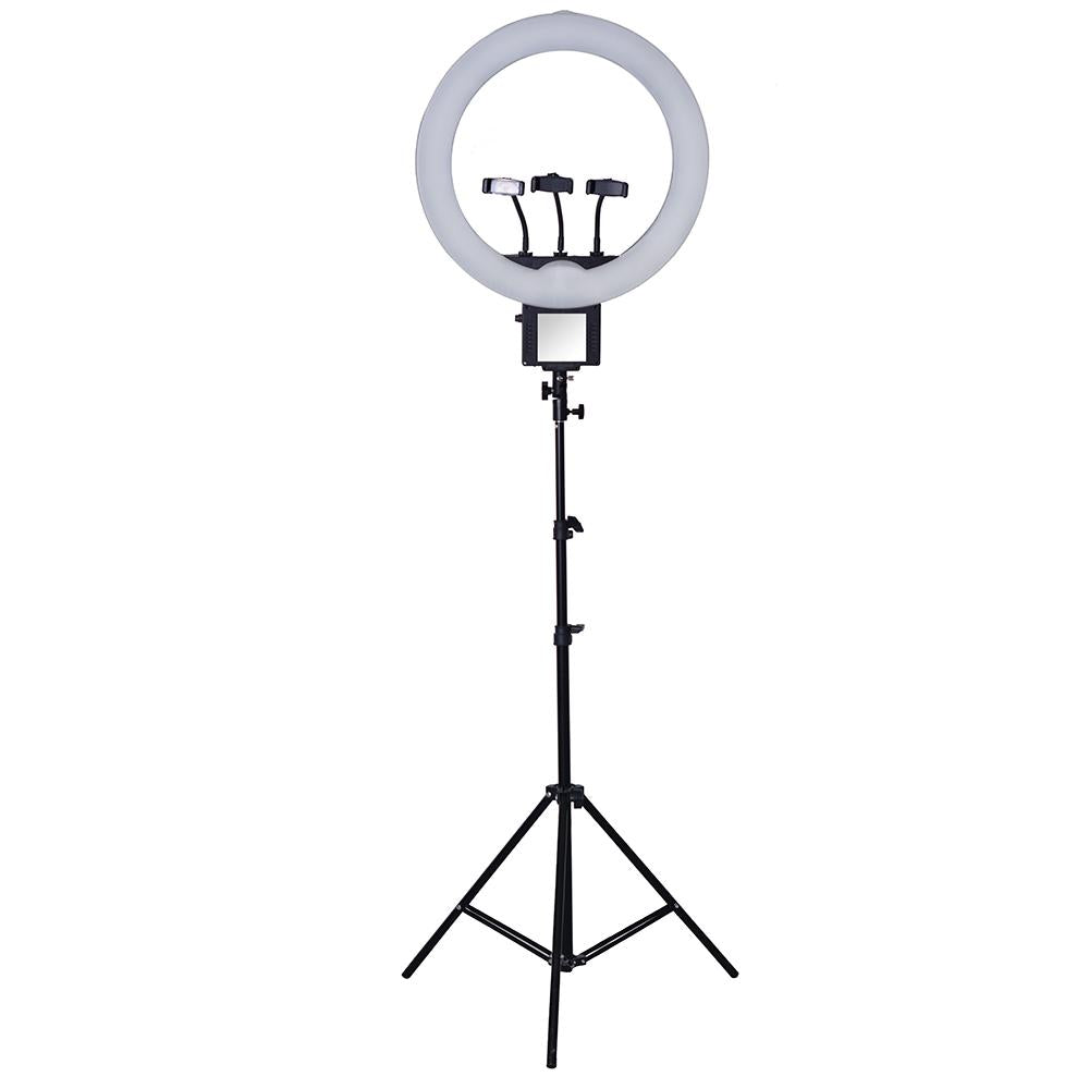 Powerful 18 Inch (70w) Video Studio Selfie Ring Light for Smartphones - (Live Videos, Podcast, Insta Light)