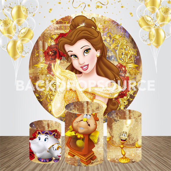 Disney Princess Event Party Round Backdrop Kit