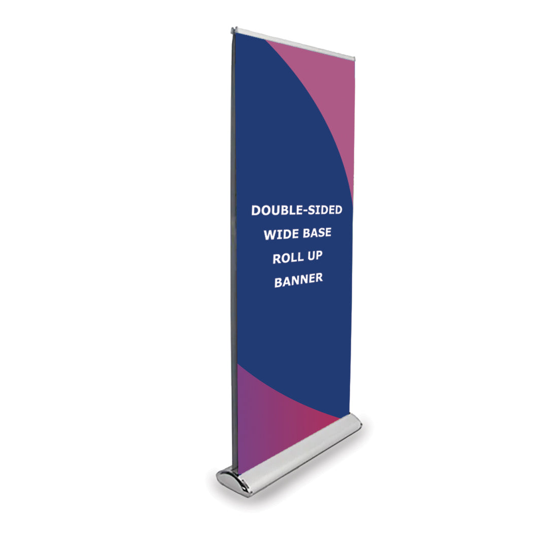 Double-screen wide base Roll Up Banner