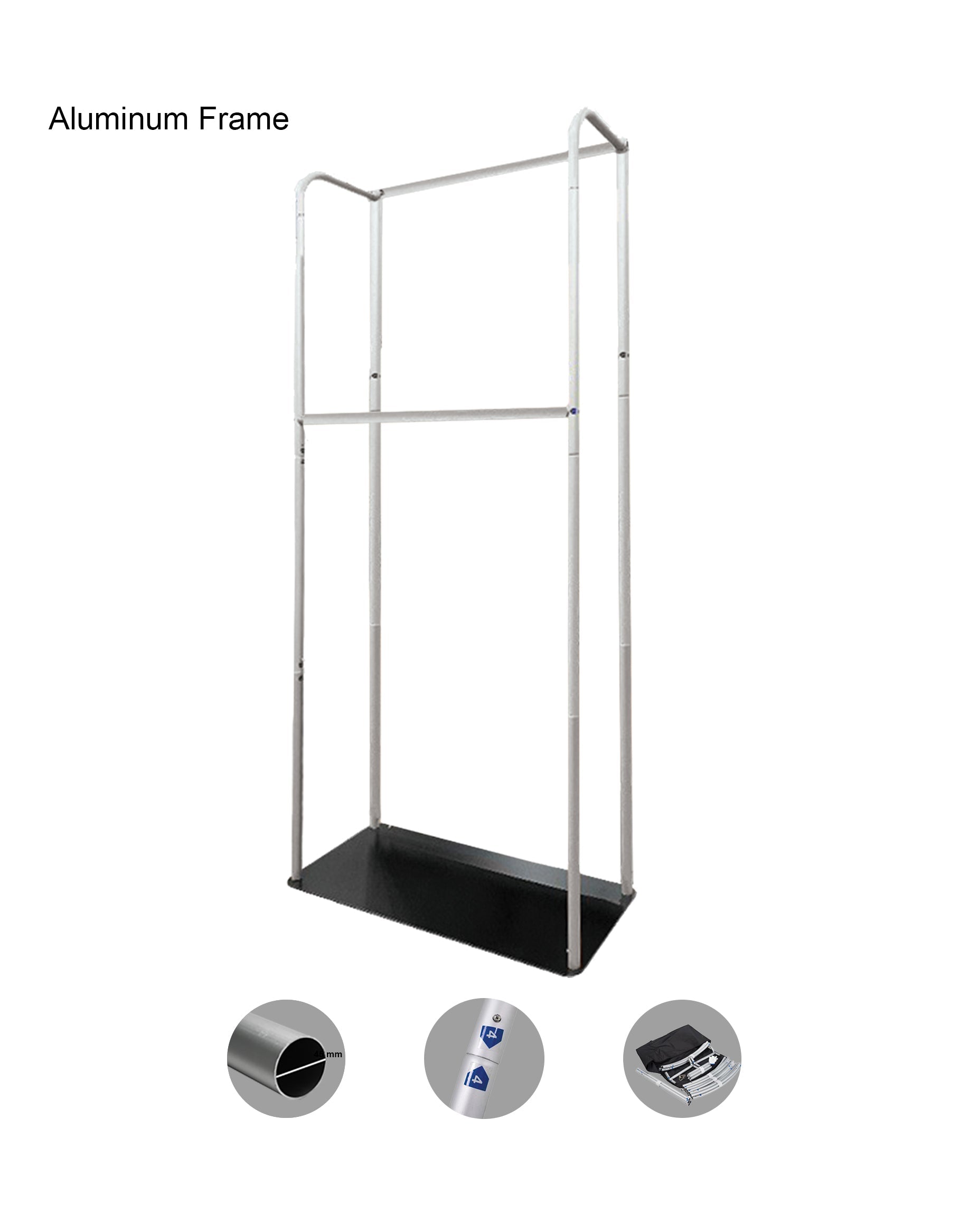 Portable Exhibition Display Stand for Trade Shows H-2.6m ...