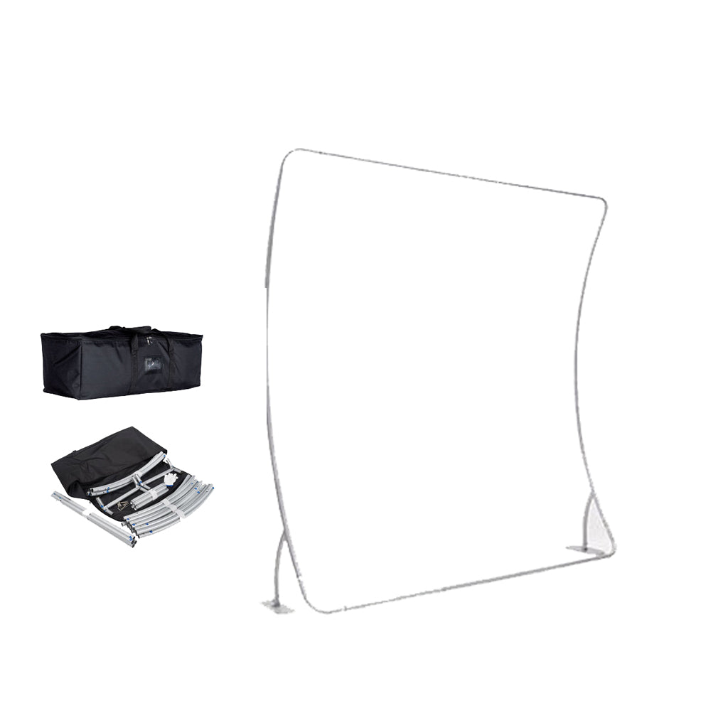 U Shaped TENSION FABRIC MEDIA WALL