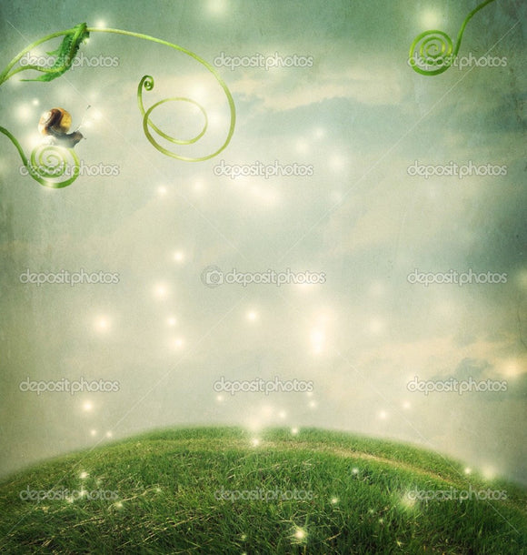 Fantasy Landscape Glitter Print Photography Backdrop